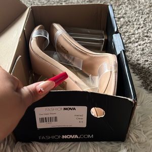 Fashion Nova Clear Heels: The Glass Slipper